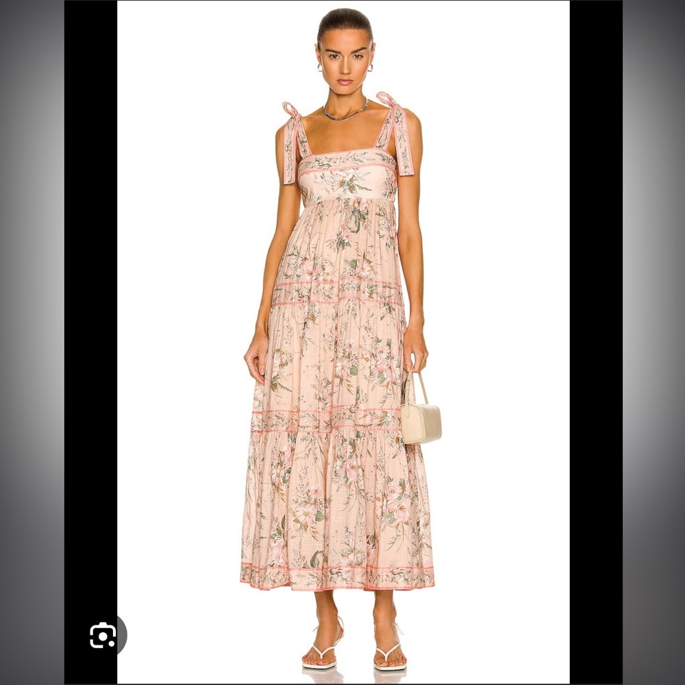 SOLD. Zimmermann MOONSHINE TIE SHOULDER DRESS (BNWT, size 0)